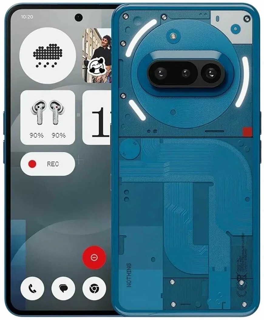 Nothing Phone 3a · 12 ГБ · 256 ГБ · синий