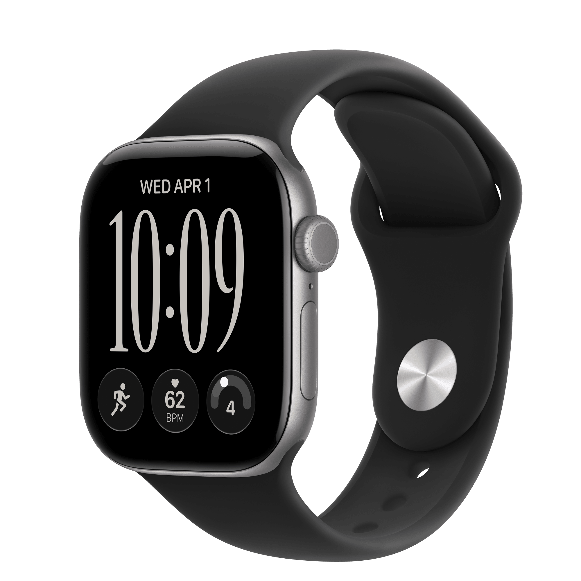 Apple Watch Series 12 · 42 мм · Space Gray · Sport Band (M/L)