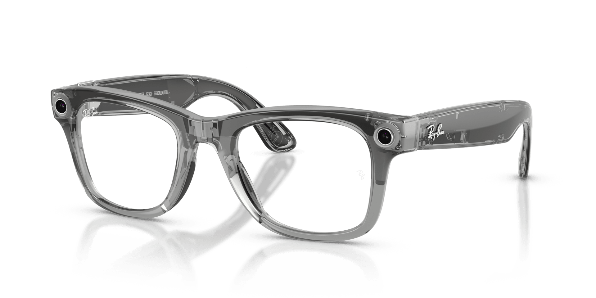 Ray-Ban Wayfarer RW4012 Shiny Transparent · Gray · Clear Sapphire Transitions M